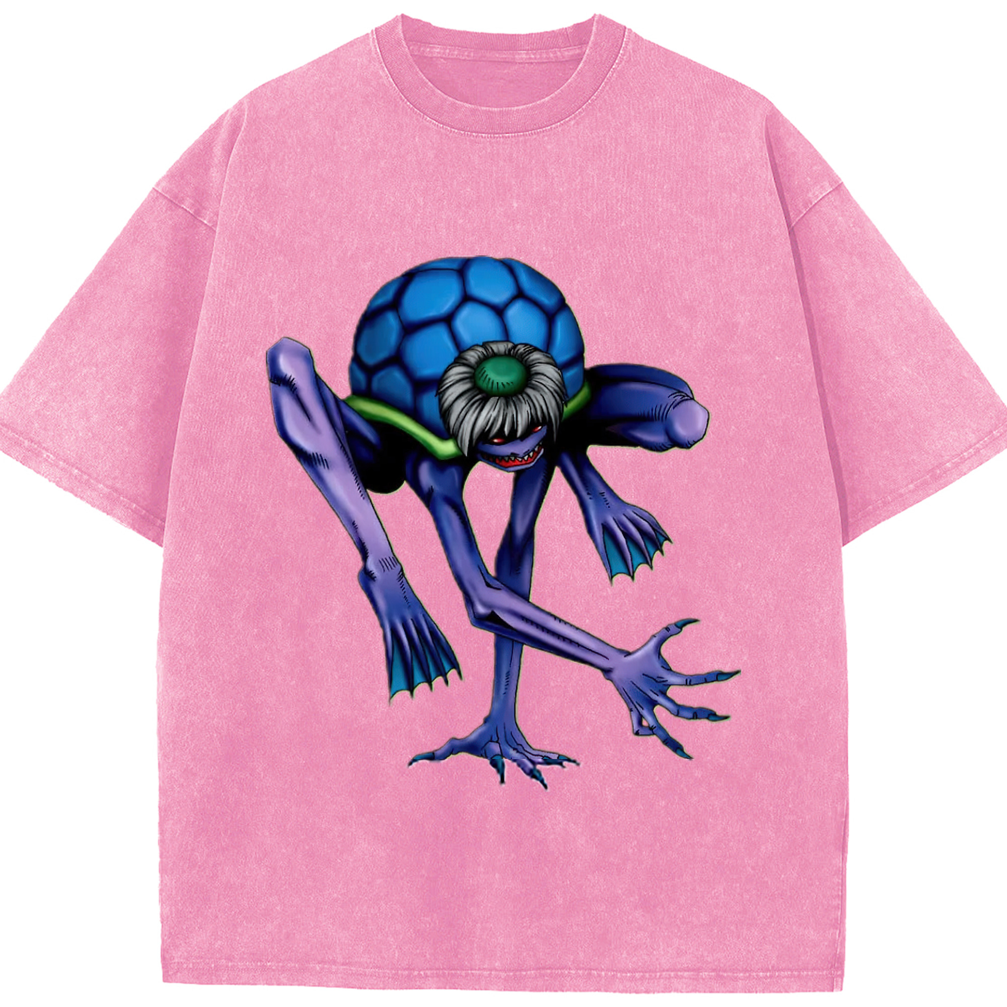 （画像用） 遊☆戯☆王 Yu-Gi-Oh! 綿100% ヴィンテージ風 半袖Tシャツ（フロントプリント）